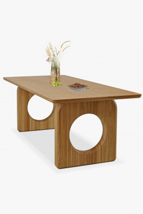 Dizajnový jedálenský stôl dub 220 x 95 cm